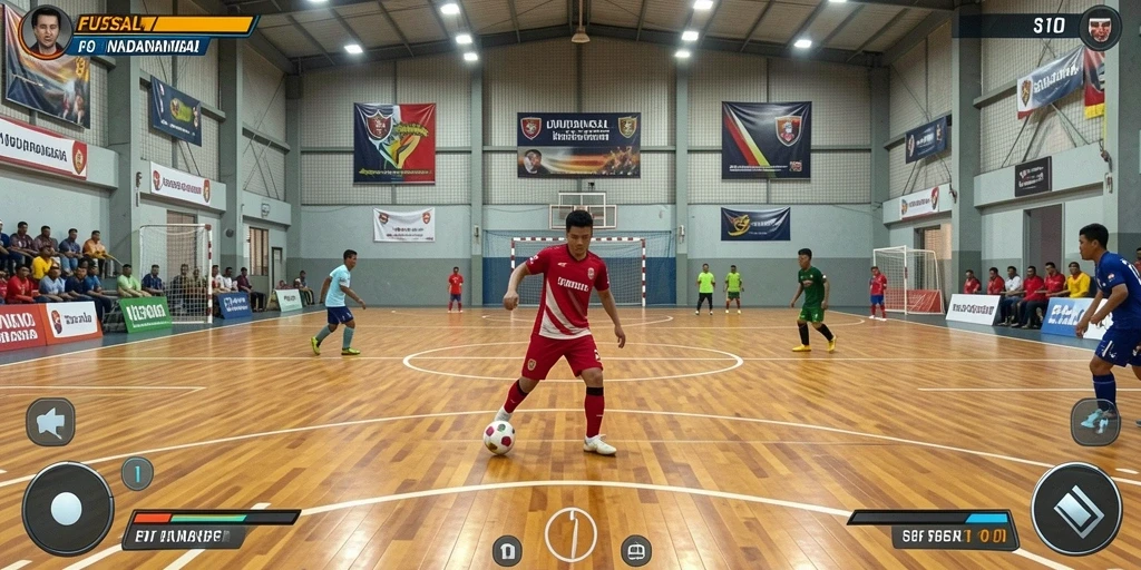 Menampilkan tampilan awal permainan yang menarik.