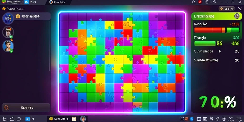 Tangkapan layar aplikasi 73K menunjukkan gameplay yang menarik.