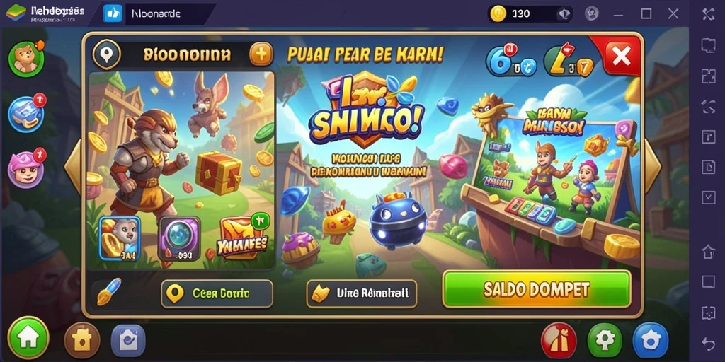 Screenshot menampilkan antarmuka permainan yang menarik.